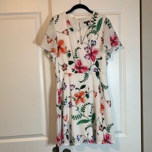 Express, Dress, Sz 12, mini, flowers